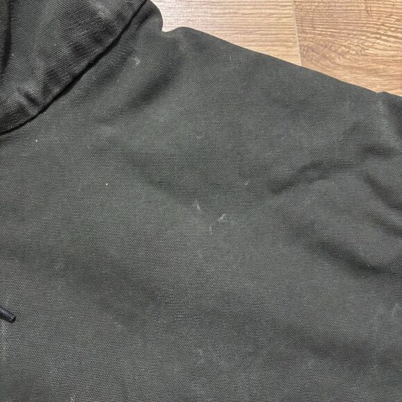 Carhartt Jacket Men’s 4XL Hooded Duck Canvas Quilt-Lined Moss Green J130 READ - Picture 8 of 9